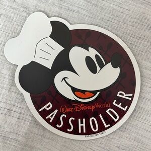 Chef Mickey Mouse passholder magnet